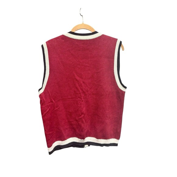 Vintage Collegiate Collection Alabama Sweater Vest Knit Medium Crimson Tide Ball - Picture 5 of 5